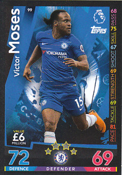 Victor Moses Chelsea 2018/19 Topps Match Attax #99